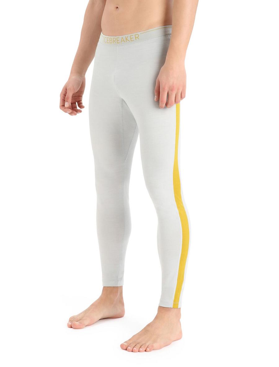 Ether / Silent Gold Icebreaker Merino 200 Sonebula Thermal Men's Leggings | AU 1127UZGT